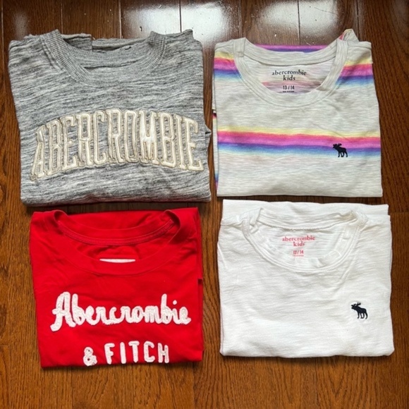 abercrombie kids Other - [BUNDLE OF 4] Abercrombie Kids Crewneck, Long-Sleeve Shirt & T-Shirts - Sz 13/14